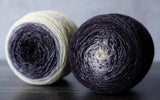 Gradient sock-weight yarn: Gandalf