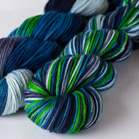 Superwash worsted yarn: Legion of Boom, 3.5 oz