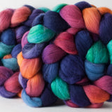 Organic Polwarth combed top: Little Mermaid