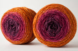 DK Gradient: orange to raspberry to purple