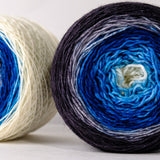 Gradient sock-weight yarn: Owl Moon