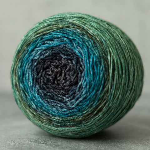 Gradient sock-weight yarn: Salt Spring
