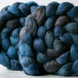 Mixed Blue-Faced Leicester and silk combed top: Winter's Night
